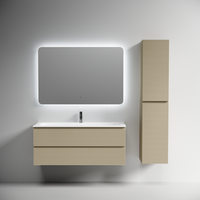 Тумба подвесная SANCOS Folk 1190х445х500, c двумя ящиками оснащенными доводчиками, Капучино, арт. арт-FL120CP — фото 4, Тумбы под раковину