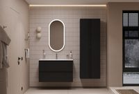 Шкаф-пенал Allen Brau Eclipse 60 1.E1006.AM антрацит матовый — фото 8, Шкафы для ванной