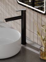 Товар: Agger Easy смеситель для накладной раковины однорычажный высокий, черный матовый арт-A3112144 - фото 2 Agger Easy смеситель для накладной раковины однорычажный высокий, черный матовый арт-A3112144 — фото 2, Смесители для раковины