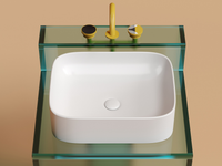 Раковина-чаша Ceramicanova Element 51 CN6052MW Белая матовая — фото 4, Раковины накладные