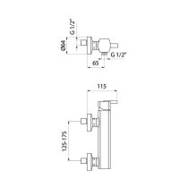 Товар: Смеситель для душа Webert Azeta , хром арт-AZ870102015 - фото 2 Смеситель для душа Webert Azeta , хром арт-AZ870102015 — фото 2, Смесители для душа без лейки