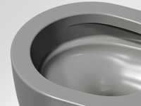 Унитаз Ceramicanova Modena Rimless CN6063MH подвесной Антрацит матовый с сиденьем Микролифт — фото 22, Подвесные унитазы