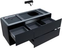 Товар: Тумба под раковину Allen Brau Infinity 120 R 1.21007.AM подвесная Антрацит матовый - фото 16 Тумба под раковину Allen Brau Infinity 120 R 1.21007.AM подвесная Антрацит матовый — фото 16, Тумбы под раковину