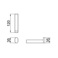 Держатель для туалетной бумаги Webert Living , хром арт-LV500801015 — фото 2, Держатели туалетной бумаги