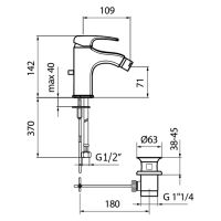 Товар: Смеситель для биде Webert Kimono , хром арт-KI840102015 - фото 2 Смеситель для биде Webert Kimono , хром арт-KI840102015 — фото 2, Смесители для биде