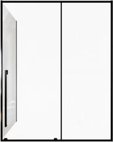 Душевой уголок Allen Brau Fantasy 160x90 3.11010.31 + 3.11013.31 профиль Черный матовый стекло прозрачное — фото 1, Прямоугольные душевые уголки