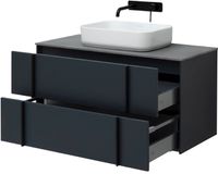 Тумба под раковину Allen Brau Reality 100 1.32007.AM подвесная Антрацит матовый — фото 38, Тумбы под раковину