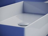 Раковина накладная прямоугольная 701x361x130, цвет белый, арт.CN6071 — фото 10, Раковины накладные