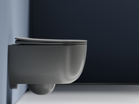 Унитаз Ceramicanova Modena Rimless CN6063MH подвесной Антрацит матовый с сиденьем Микролифт — фото 11, Подвесные унитазы