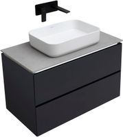 Тумба под раковину Allen Brau Infinity 85 1.21001.AM подвесная Антрацит матовый — фото 16, Тумбы под раковину