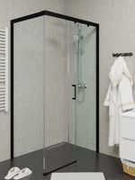 Товар: Душевой уголок Ceruttispa Vito 110x80 B R профиль Черный стекло прозрачное - фото 4 Душевой уголок Ceruttispa Vito 110x80 B R профиль Черный стекло прозрачное — фото 4, Прямоугольные душевые уголки