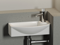 Товар: Раковина Ceramicanova Element 45 L CN6038L Белая - фото 6 Раковина Ceramicanova Element 45 L CN6038L Белая — фото 6, Мини-раковины