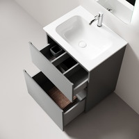 Тумба напольная SANCOS Folk Floor, 590х445х850, c двумя ящиками оснащенными доводчиками, Ergraut soft, арт. арт-FL60FES — фото 2, Тумбы под раковину