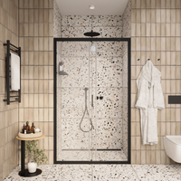 Товар: Душевая дверь Ceruttispa Gloria D120B профиль Черный стекло прозрачное - фото 6 Душевая дверь Ceruttispa Gloria D120B профиль Черный стекло прозрачное — фото 6, Раздвижные душевые двери