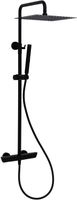 Душевая система Allen Brau Infinity 5.21032-31 с термостатом Черная матовая — фото 7, Душевые стойки