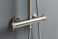 Душевая система Allen Brau Fantasy 5.11001-BN с термостатом Никель брашированный — фото 11, Душевые стойки