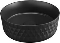 Раковина-чаша Allen Brau Fantasy Romb 36 4.11033.31 Черная матовая — фото 2, Раковины накладные