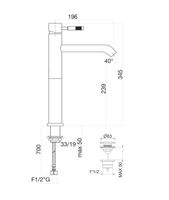 Смеситель для раковины Fiore XENON , хром арт-44CR5288 — фото 2, Смесители для раковины