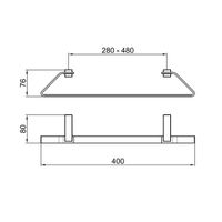 Товар: Полотенцедержатель Webert Wolo , хром арт-WO500501015 - фото 2 Полотенцедержатель Webert Wolo , хром арт-WO500501015 — фото 2, Полотенцедержатели