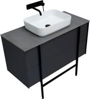 Тумба под раковину Allen Brau Reality 100 1.32007.AM подвесная Антрацит матовый — фото 51, Тумбы под раковину