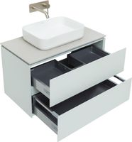 Тумба под раковину Allen Brau Infinity 85 1.21001.PWM подвесная Папирус матовый — фото 10, Тумбы под раковину