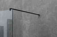 Душевая перегородка Allen Brau Infinity 1 160 3.21033.BBA профиль Черный браш стекло прозрачное — фото 6, Душевые перегородки