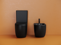 Напольный пристенный унитаз Metropol смыв Торнадо черный матовый CN4001TMB — фото 12, Напольные унитазы