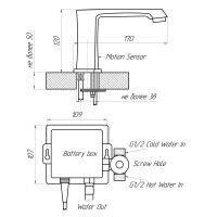 Смеситель сенсорный для раковины Сантаком stMIRA 9002, хром — фото 2, Смесители для раковины