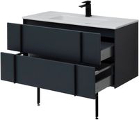 Тумба под раковину Allen Brau Reality 100 1.32007.AM подвесная Антрацит матовый — фото 22, Тумбы под раковину