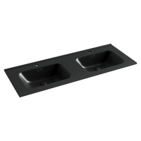 Раковина Ceramicanova Element 120 CN7004MB двойная Черная матовая — фото 2, Раковины встраиваемые сверху