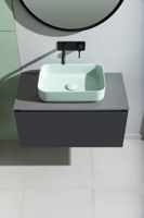 Тумба под раковину Allen Brau Infinity 85 1.21002.AM подвесная Антрацит матовый — фото 50, Тумбы под раковину