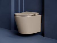 Унитаз Ceramicanova Balearica CN6000MC подвесной Капучино матовый с сиденьем Микролифт — фото 4, Подвесные унитазы