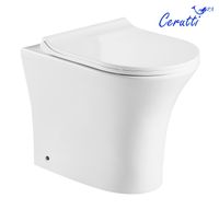 Унитаз Ceruttispa Bernina F CT7842 приставной с сиденьем Микролифт — фото 1, Приставные унитазы