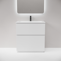 Тумба напольная SANCOS Folk Floor 790х445х850, c двумя ящиками оснащенными доводчиками, Bianco, арт. арт-FL80FW — фото 1, Тумбы под раковину