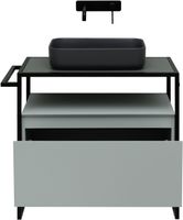 Тумба под раковину Allen Brau Priority 80 1.31002.PWM Папирус матовый — фото 11, Тумбы под раковину