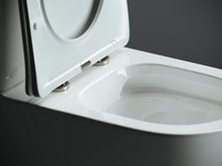 Напольный пристенный унитаз Mia Rimless — фото 8, Напольные унитазы