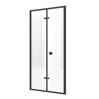 Душевая дверь Ceruttispa Bella 90 D91B профиль Черный стекло прозрачное — фото 12, Складные душевые двери