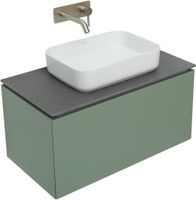 Тумба под раковину Allen Brau Infinity 85 1.21002.CGM подвесная Олива матовая — фото 10, Тумбы под раковину