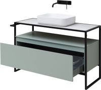 Тумба под раковину Allen Brau Priority 120 1.31004.PWM Папирус матовый — фото 8, Тумбы под раковину