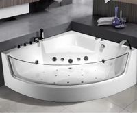 Акриловая ванна Ceruttispa С-401А 150x150 10353 с гидромассажем — фото 2, Акриловые ванны