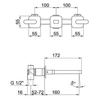 Смеситель для раковины Webert Living арт-LV750404015 — фото 2, Смесители для раковины