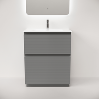 Тумба напольная SANCOS Folk Floor, 690х445х850, c двумя ящиками оснащенными доводчиками, Ergraut soft, арт.FL70FES — фото 1, Тумбы под раковину