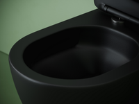 Подвесной унитаз CERAMICANOVA Uno смыв Торнадо 490x360x360 черный матовый — фото 5, Подвесные унитазы