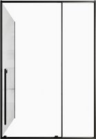 Душевой уголок Allen Brau Fantasy 140x90 3.11008.31 + 3.11013.31 профиль Черный матовый стекло прозрачное — фото 1, Прямоугольные душевые уголки