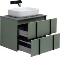 Тумба под раковину Allen Brau Reality 70 1.32004.CGM подвесная Олива матовая — фото 45, Тумбы под раковину
