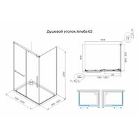 Товар: Душевой уголок Terminus Альба прямоугольная 90х120х220, хром 2ES90х120C - фото 2 Душевой уголок Terminus Альба прямоугольная 90х120х220, хром 2ES90х120C — фото 2, Прямоугольные душевые уголки