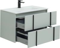 Тумба под раковину Allen Brau Reality 80 1.32005.PWM подвесная Папирус матовый — фото 8, Тумбы под раковину