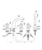 Товар: Смеситель на борт ванны Fiore VENERE SKY (SWAROVSKI®) , хром/золото арт-13CO0608 - фото 2 Смеситель на борт ванны Fiore VENERE SKY (SWAROVSKI®) , хром/золото арт-13CO0608 — фото 2, Смесители на борт ванны