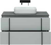 Тумба под раковину Allen Brau Reality 100 1.32007.PWM подвесная Папирус матовый — фото 21, Тумбы под раковину