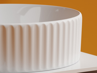 Раковина-чаша Ceramicanova Element 36 CN6057 Белая глянцевая — фото 4, Раковины накладные